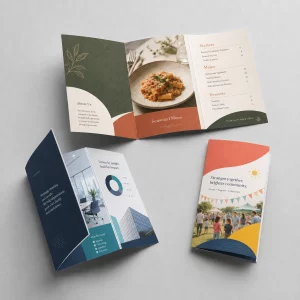 Flyer Faltblätter Wickelfalz von PrintOne Medien