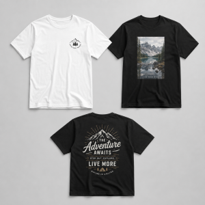 T-Shirt bedrucken Neu-Isenburg in Weiß und Schwarz bis DIN A4