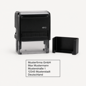 Standardstempel 4913 mit Schutzkappe – 58 × 22 mm